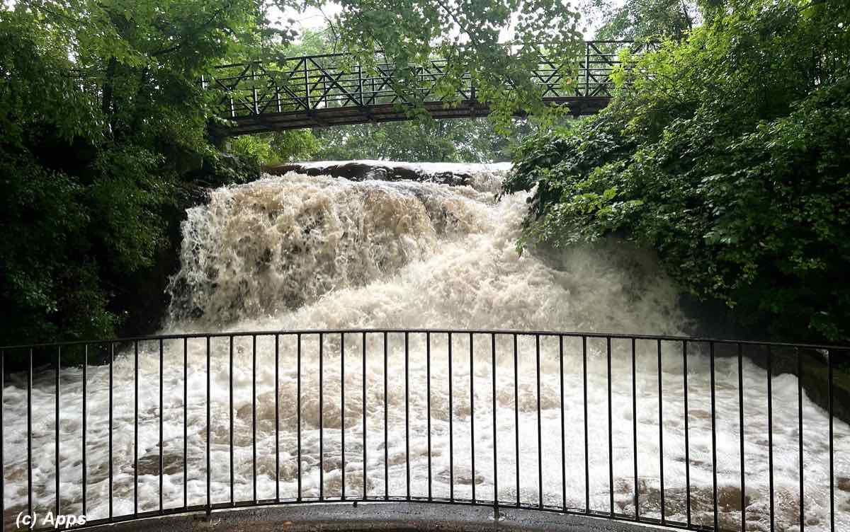 Mill Pond Falls in Newington, Connecticut